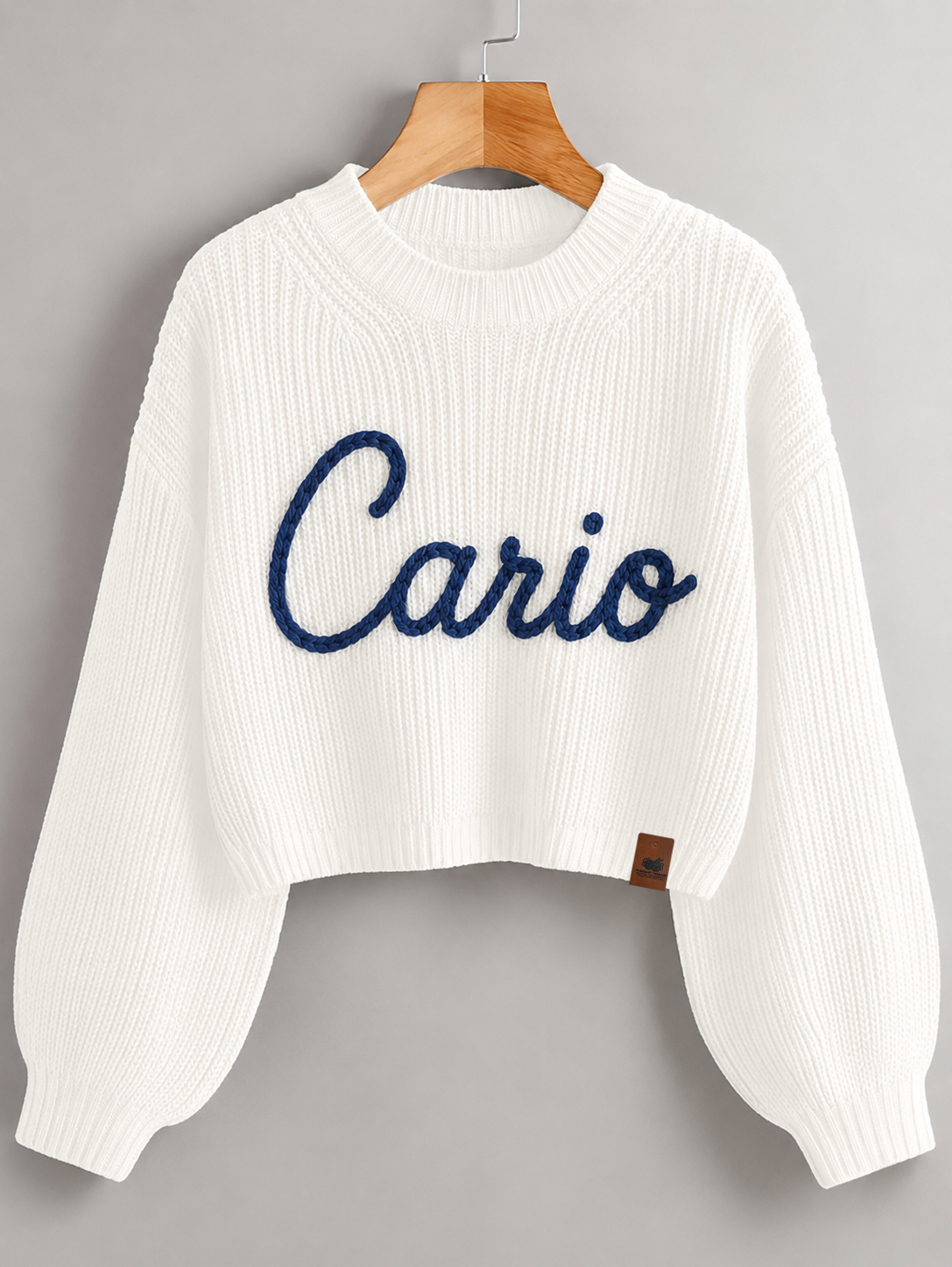 Cario™ Signature Heirloom Chain Stitch Sweater