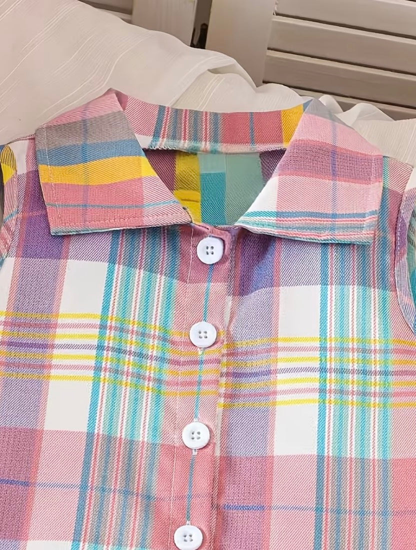 The Magnolia Plaid Set