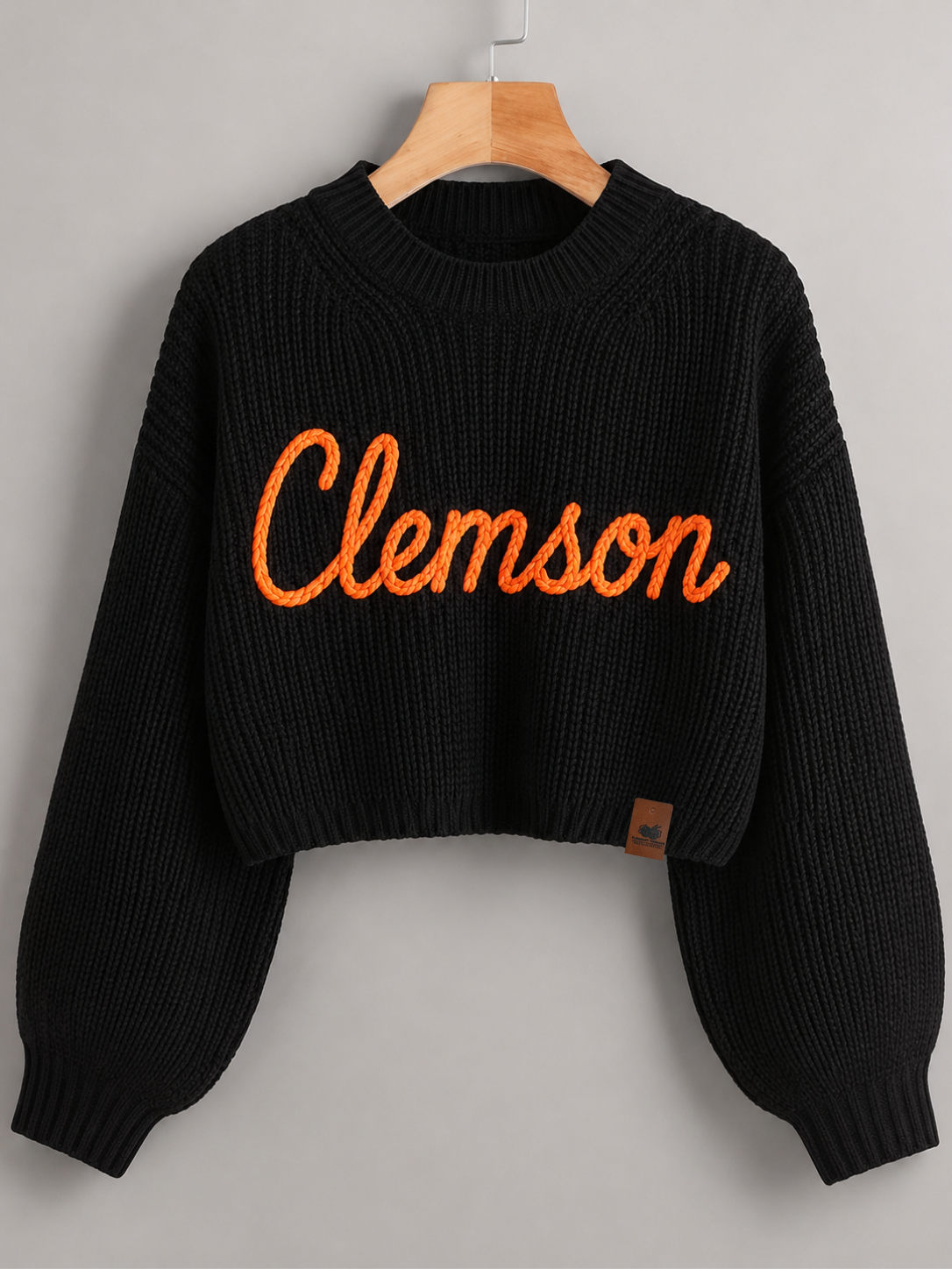 Clemson Signature Heirloom Chain Stitch Sweater