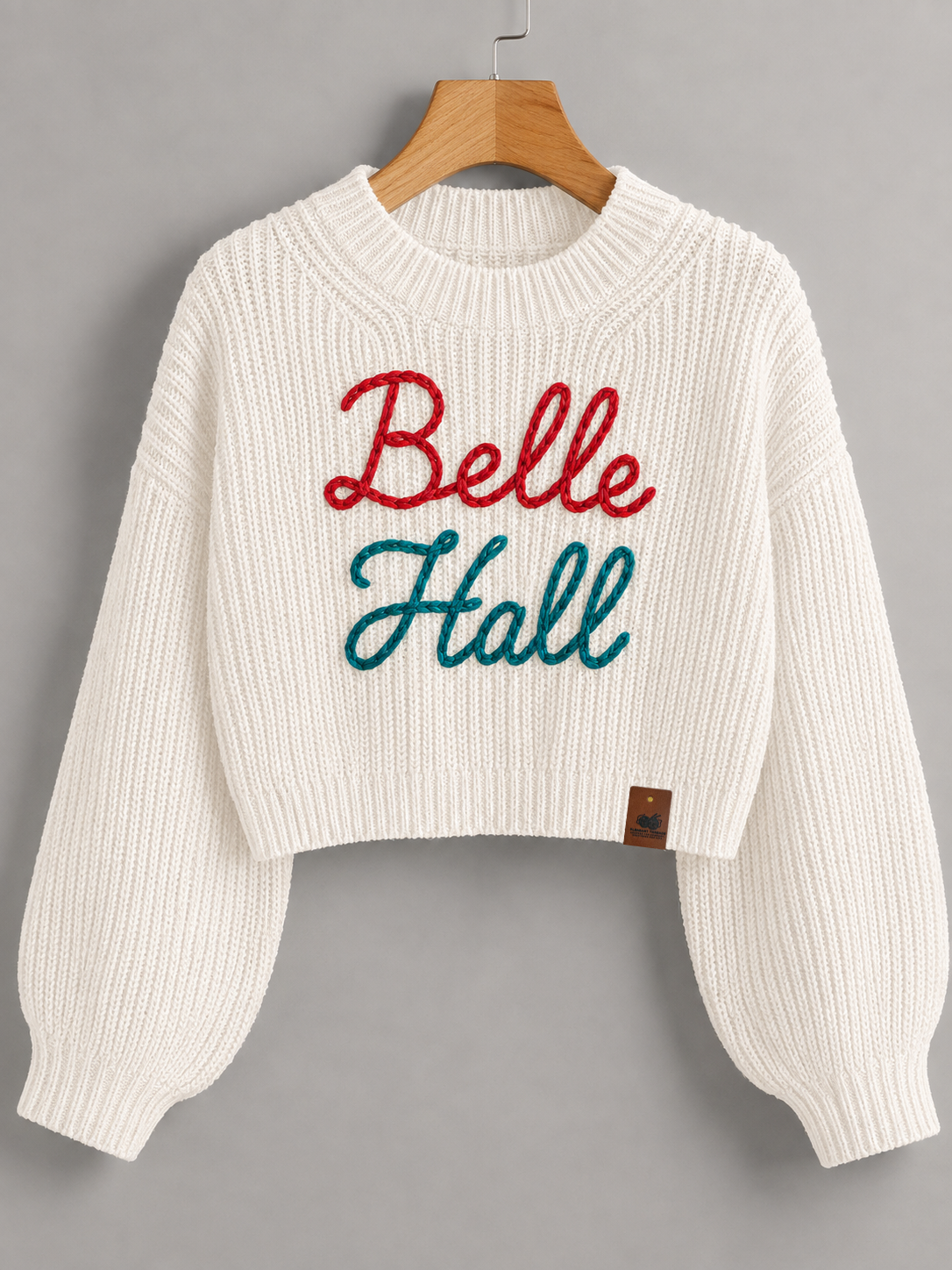 Belle Hall Signature Heirloom Chunky Chain Stitch Sweater