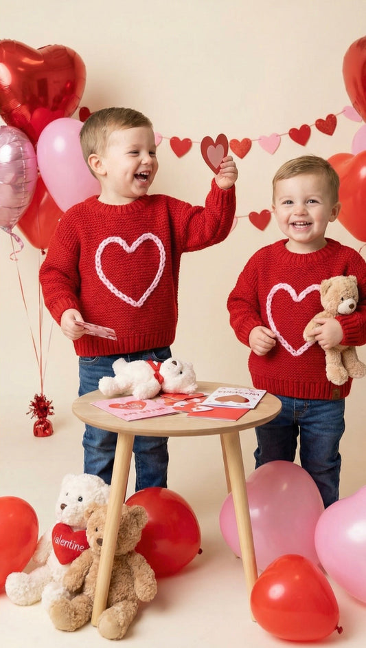 ❤️ Sweetheart Heart Sweater | Hand-Stitched Heirloom Knit ❤️