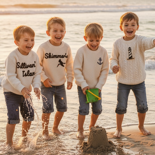 Sullivan’s Island Signature Mascot Cable Knit Sweater  🖤🪶
