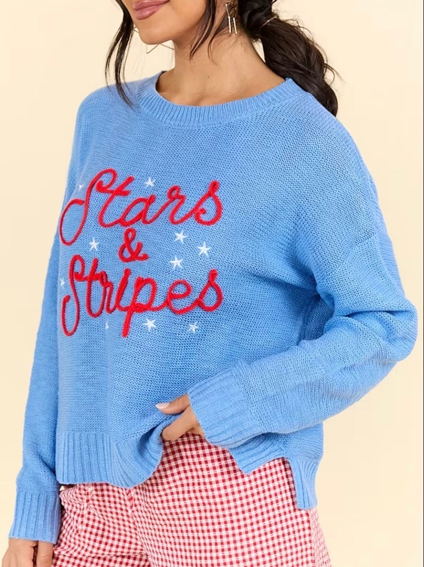 ⭐️🇺🇸 Stars & Stripes Lightweight Knit Sweater 🇺🇸⭐️