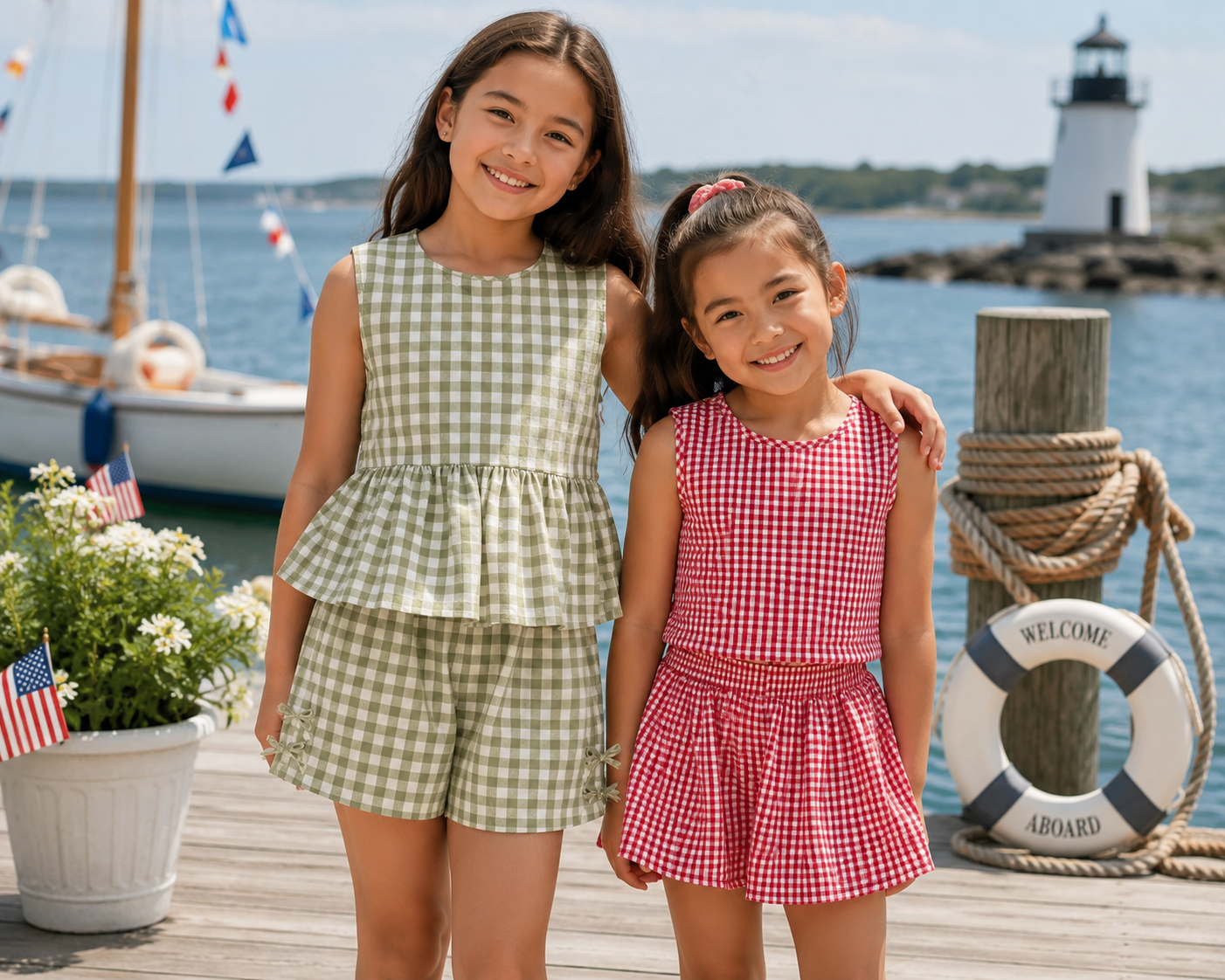 The Harbor Breeze Gingham Set ⚓️🌿