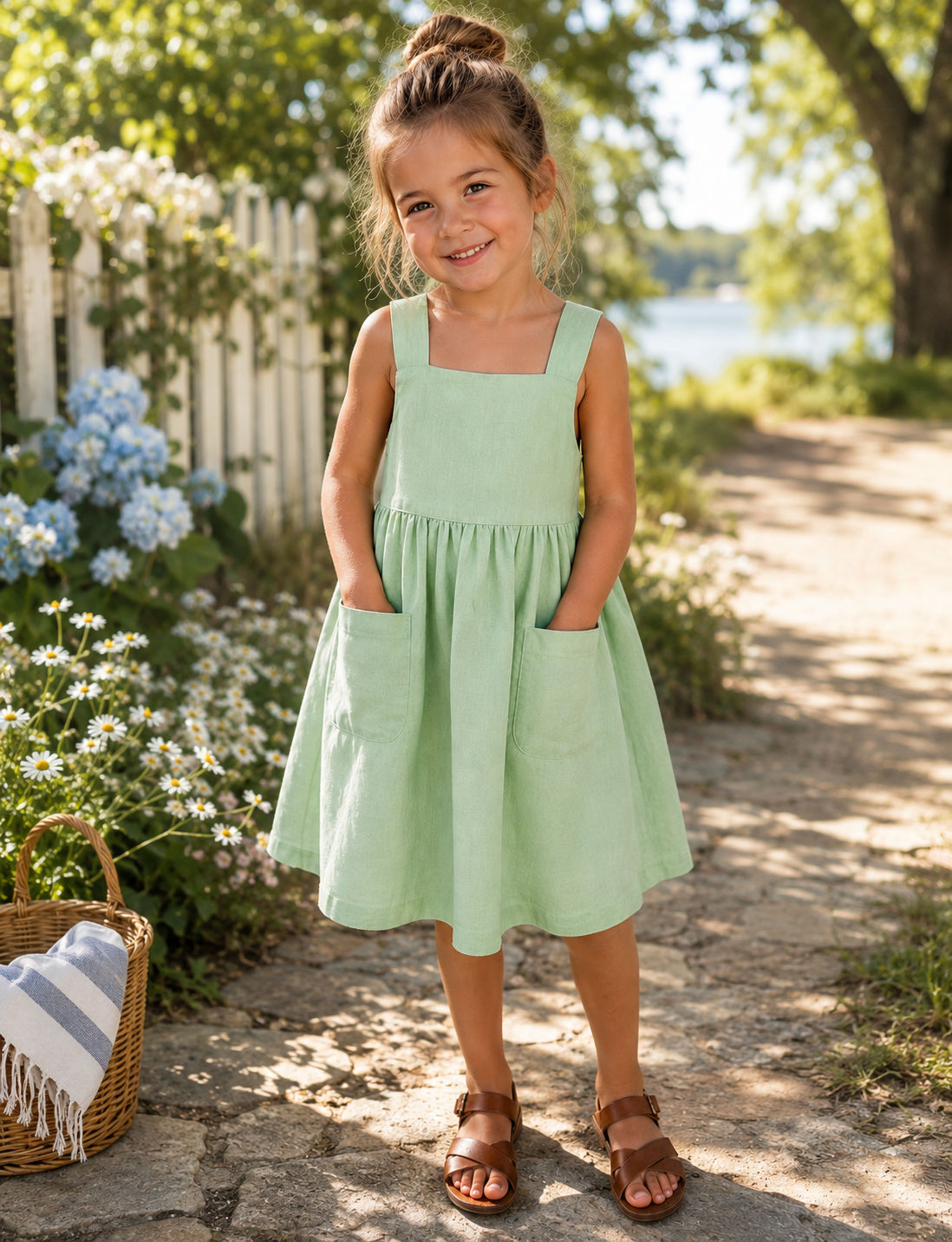 The Seabrook Linen Bow Dress 🌿
