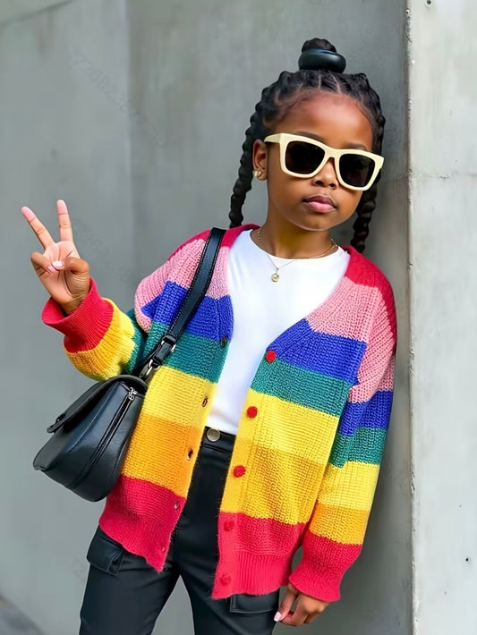 The Rainbow Row Cardigan 🌈