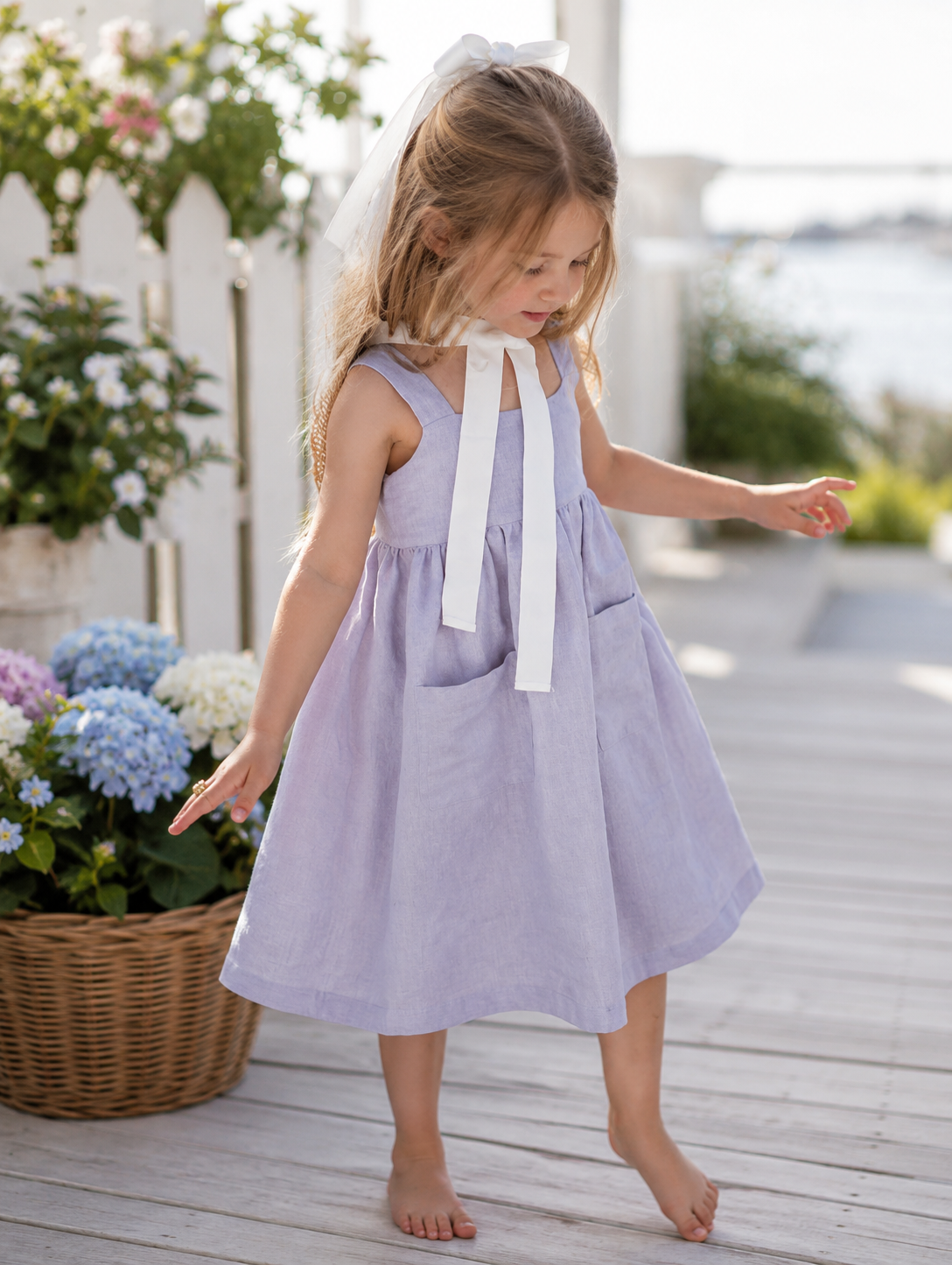 The Seabrook Linen Bow Dress 🌿