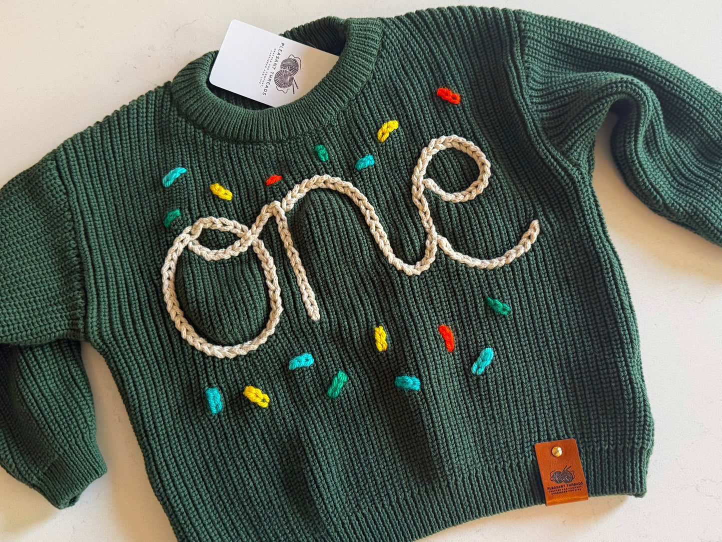 “ONE” First Birthday Sweater 🎉🧶