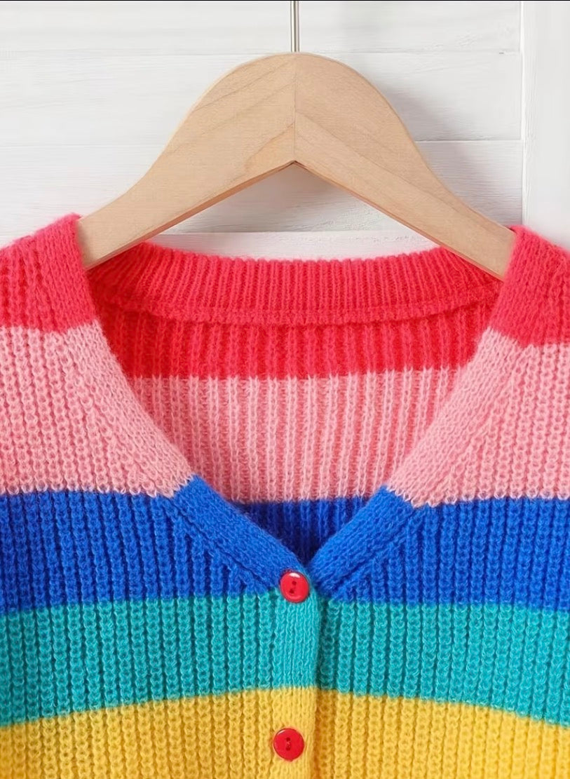The Rainbow Row Cardigan 🌈