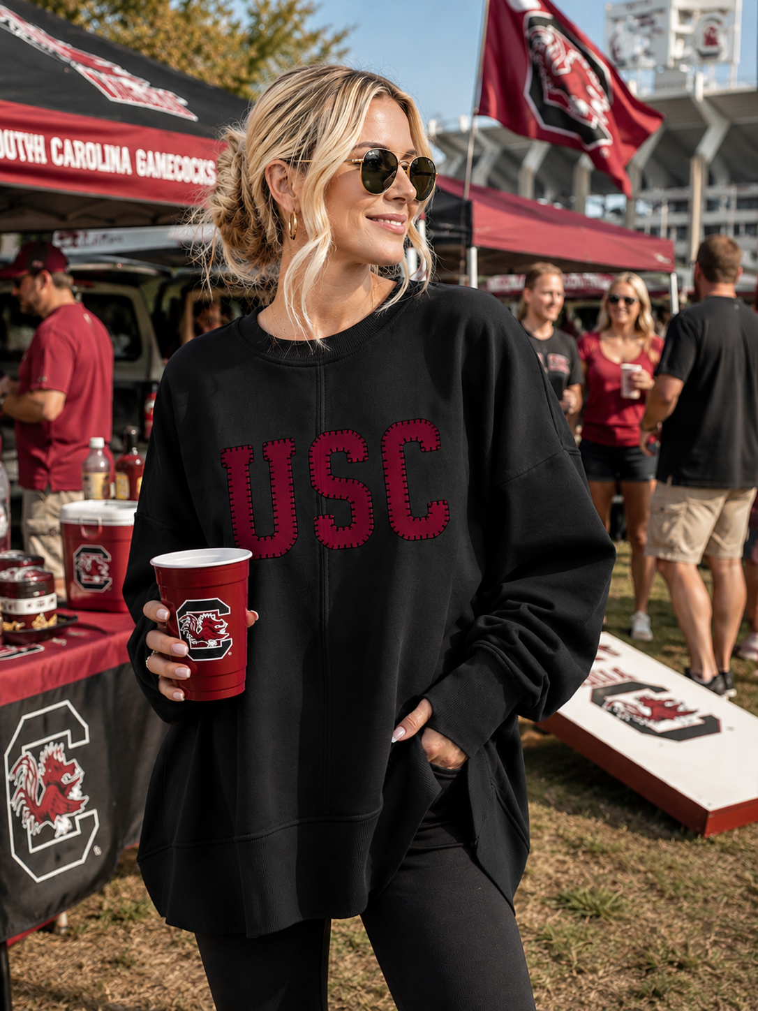 Pleasant Threads™ USC Heritage Appliqué Sweatshirt