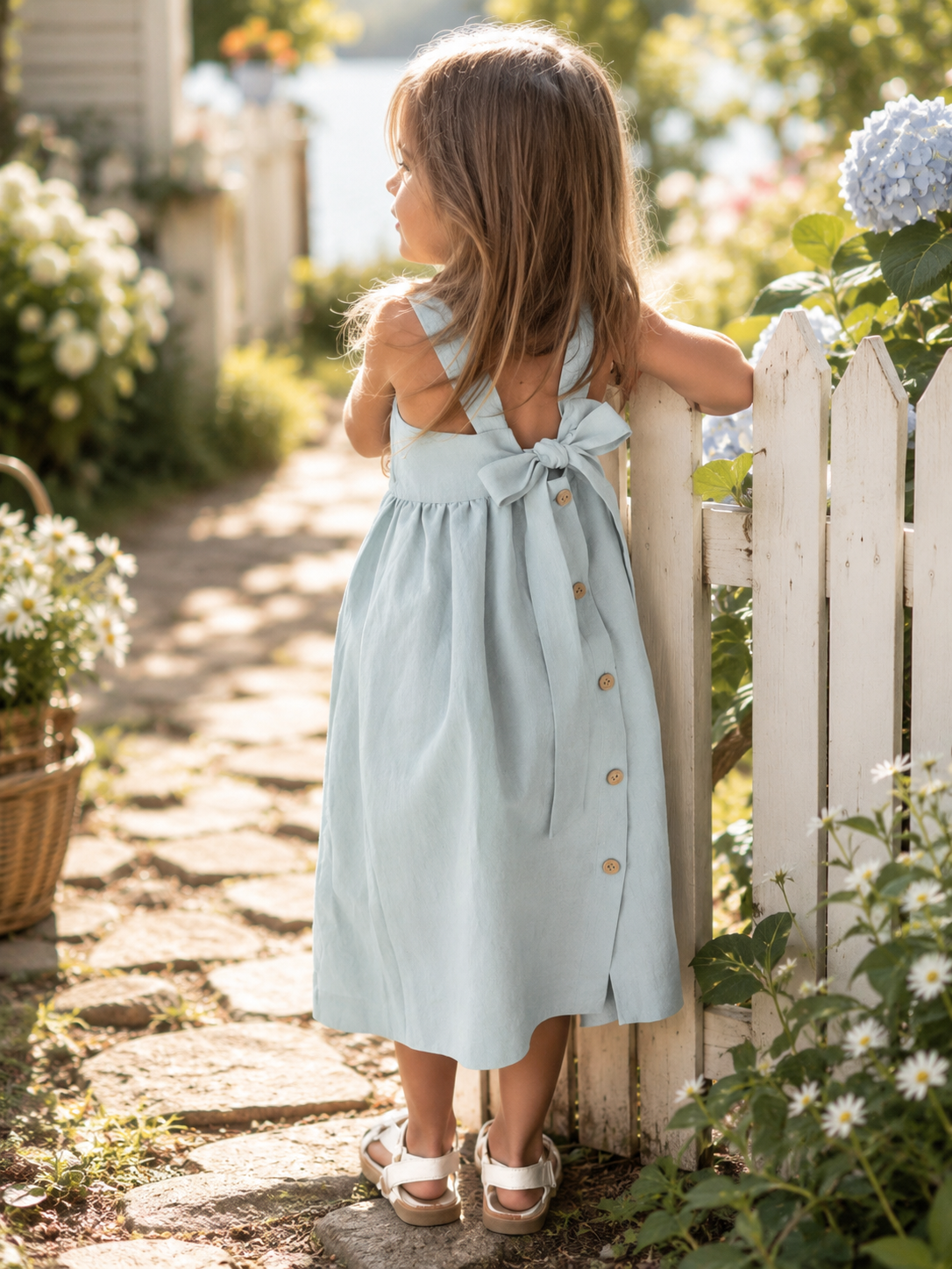 The Seabrook Linen Bow Dress 🌿