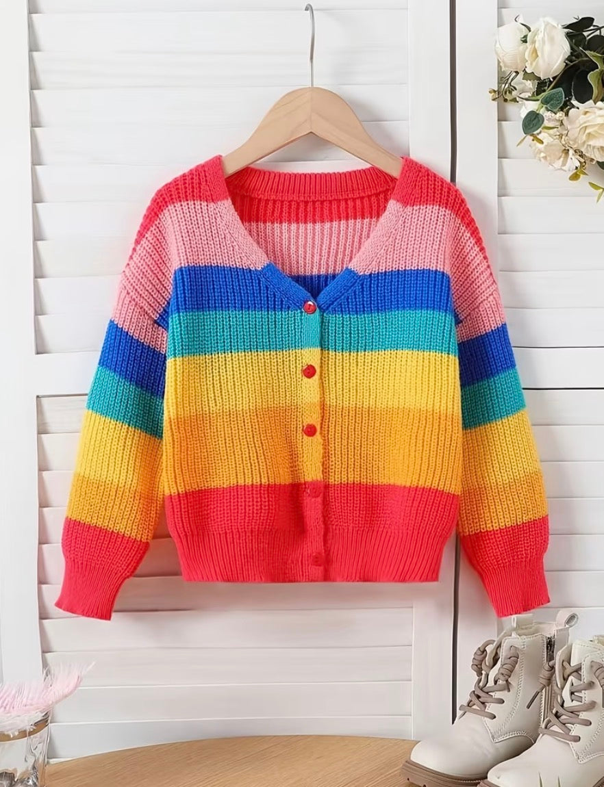 The Rainbow Row Cardigan 🌈