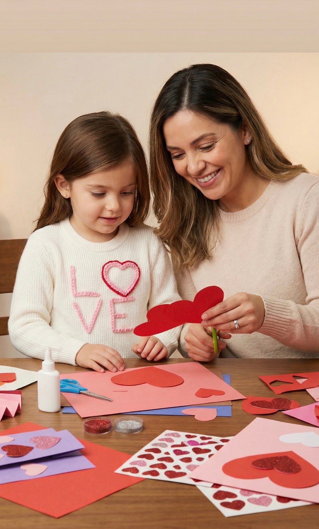 💕 LOVE Hand-Stitched Valentine’s Sweater | Pleasant Threads™