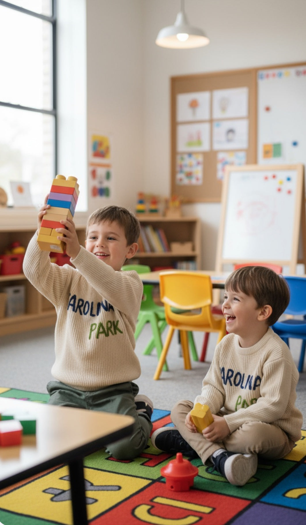 Carolina Park Elementary Cable Knit Sweater 💚🐺