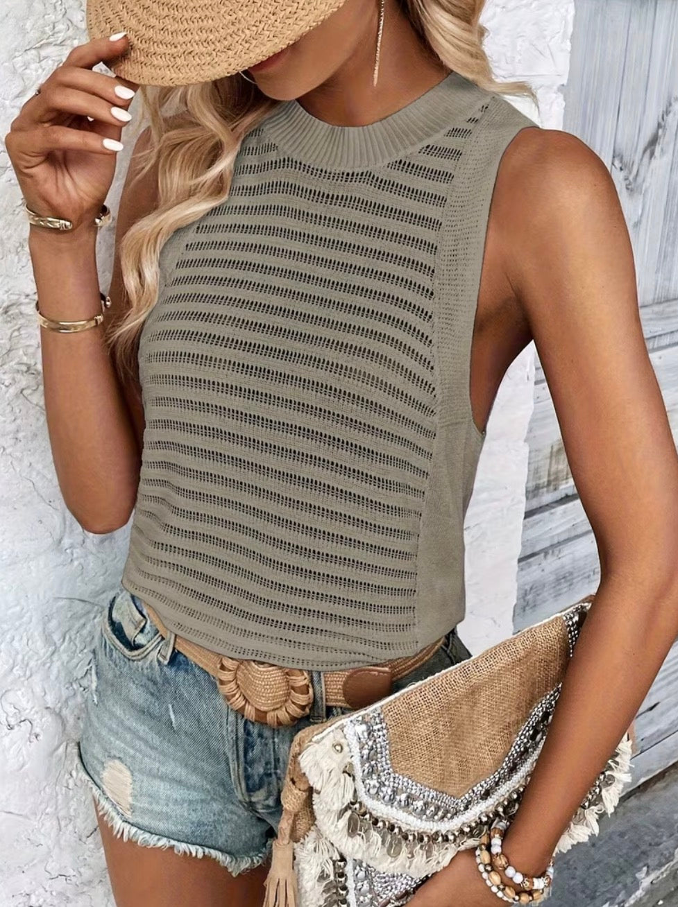 The Coastal Breeze Knit Tank
