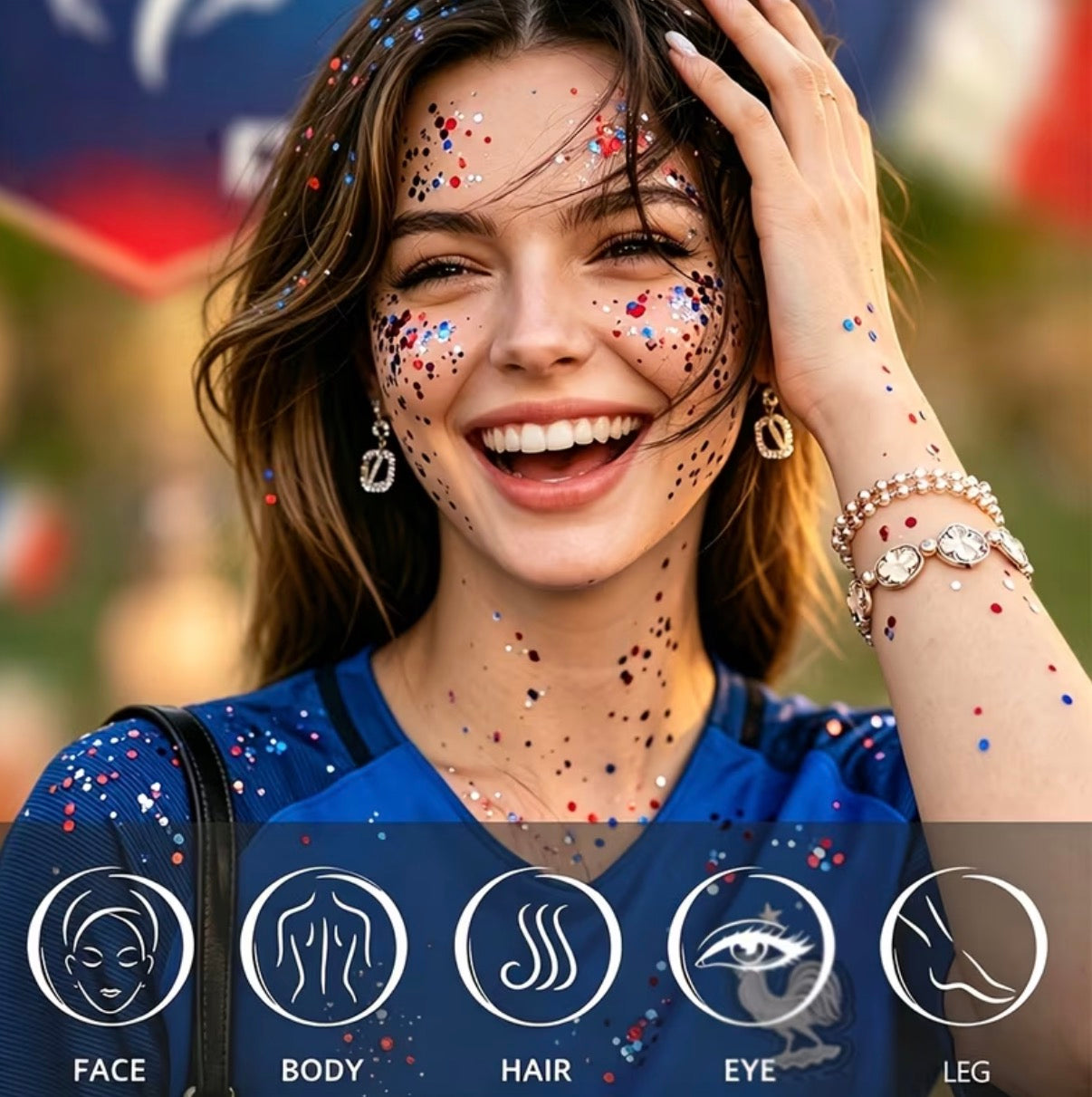 Stars & Stripes Summer Glitter Stick