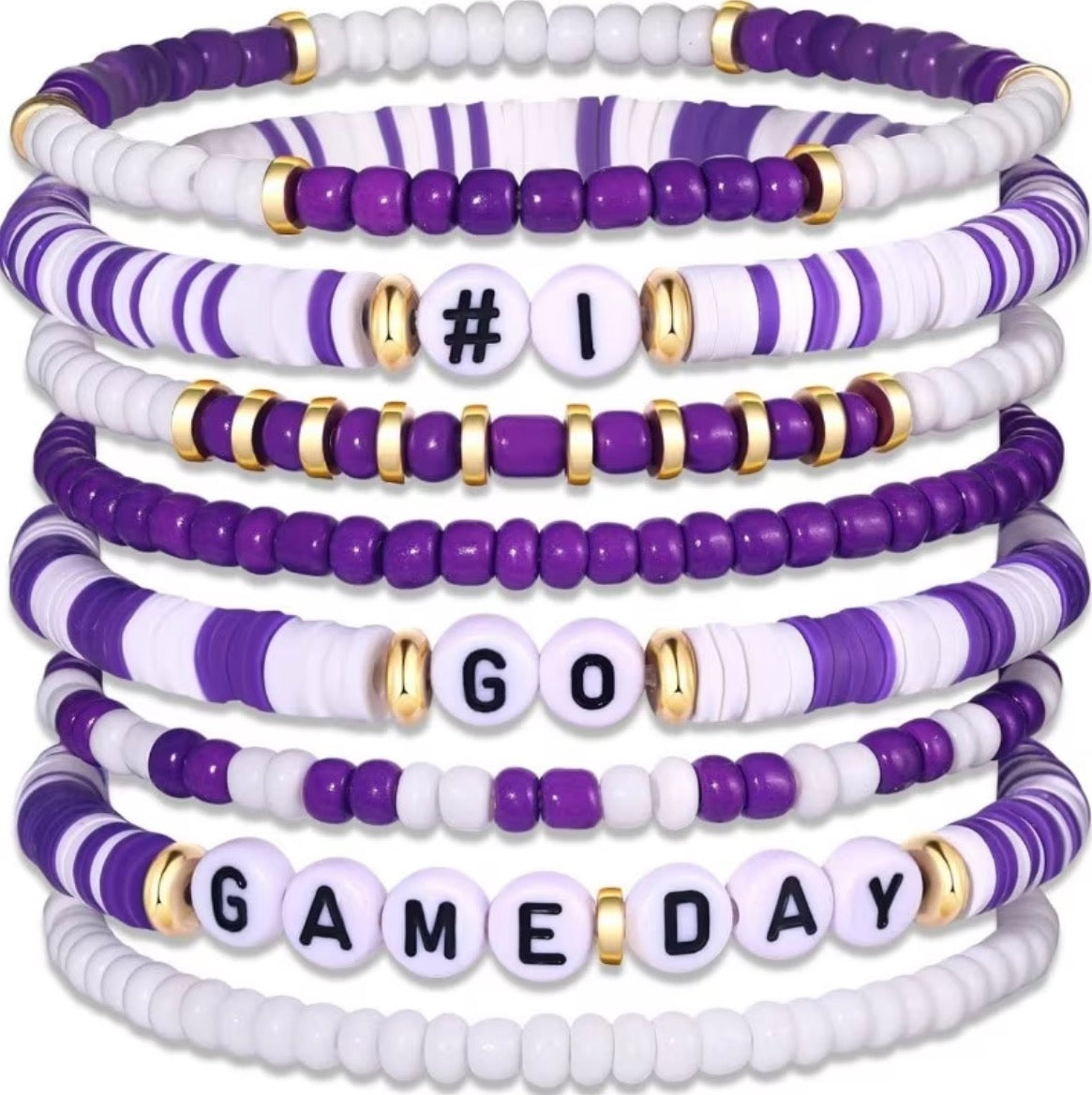 LSU Game Day Bracelet Collection💛💜🐅