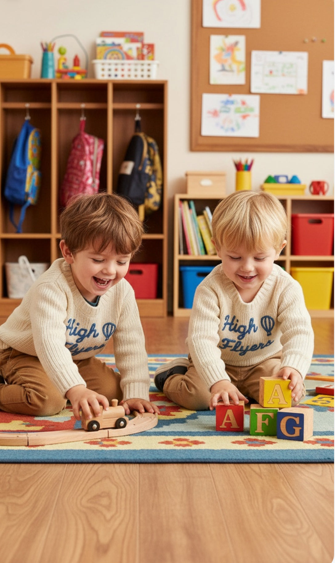 Belle Hall High Flyers Signature Cable Knit Sweater 💙🎈