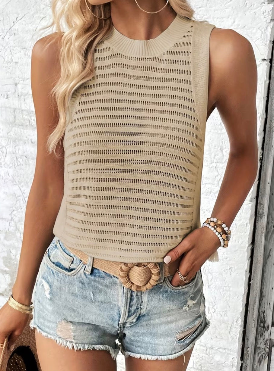 The Coastal Breeze Knit Tank