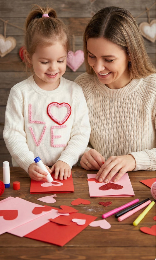 💕 LOVE Hand-Stitched Valentine’s Sweater | Pleasant Threads™
