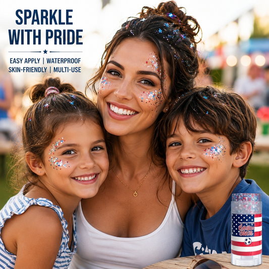 Stars & Stripes Summer Glitter Stick
