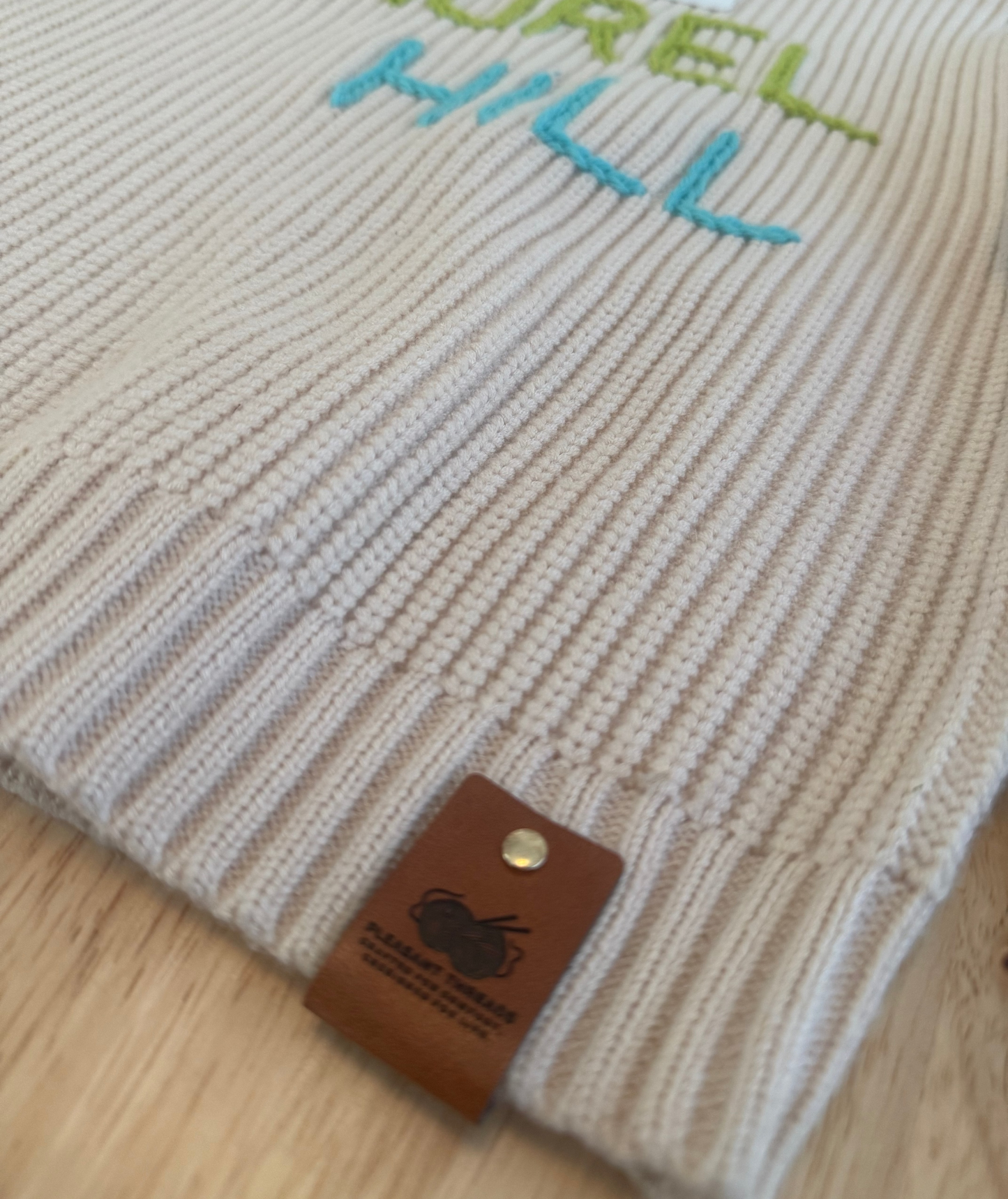 Laurel Hill Primary Cable Knit Sweater - Elementary Font💙🐢