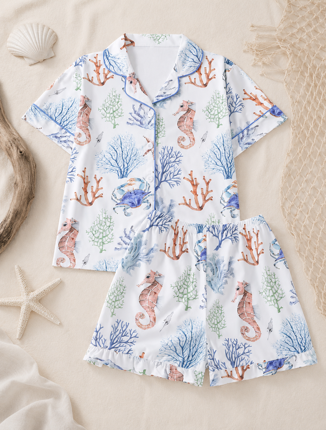 🐚 The Coastal Reef Pajama Set