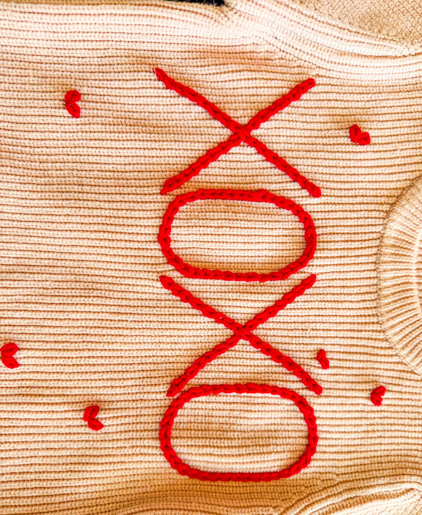 💕 XOXO Hand-Stitched Valentine Sweater | Pleasant Threads™