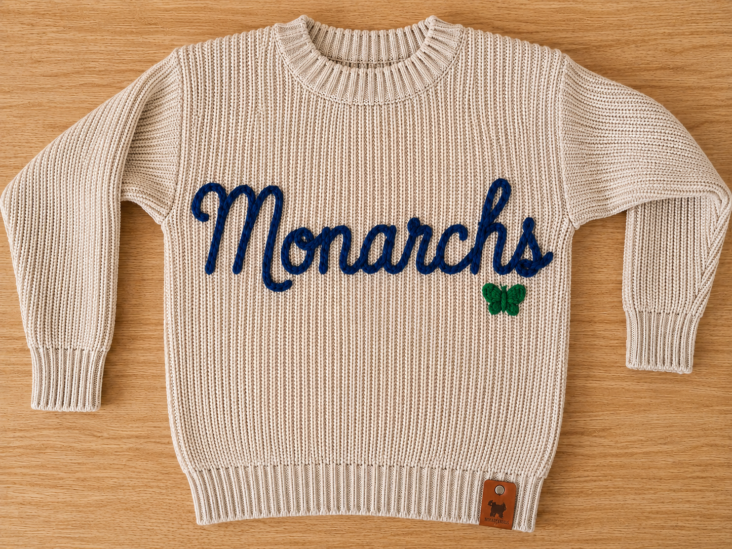 Jennie Moore Signature Cable Knit Sweater 🦋💚💙 (Copy)
