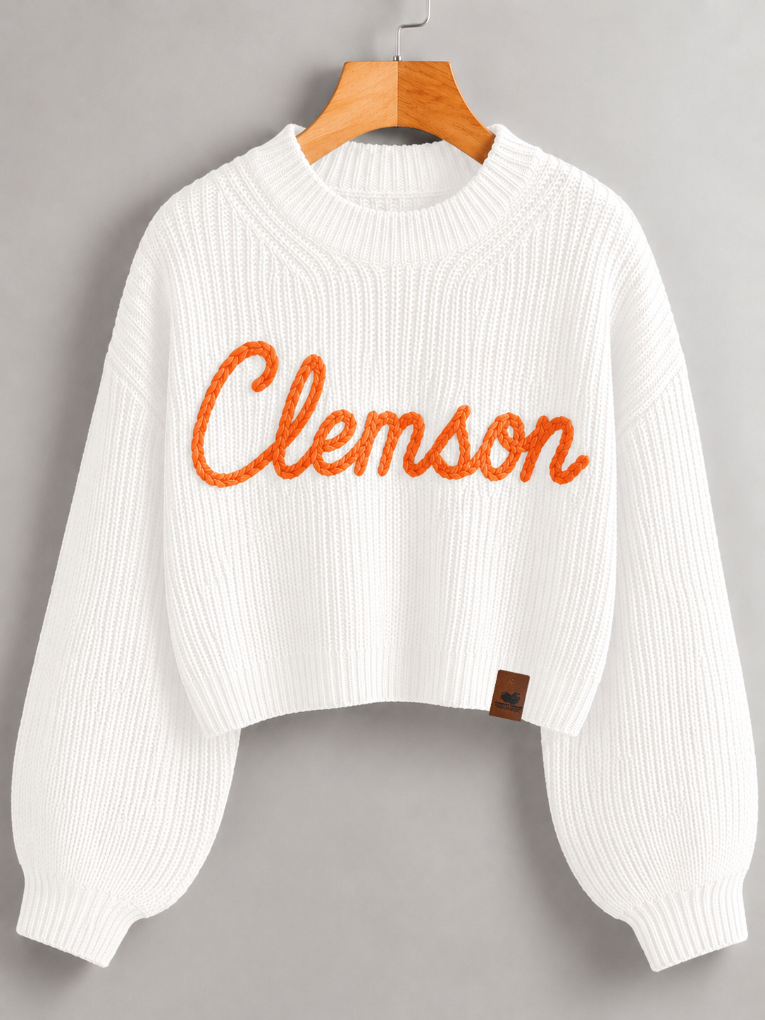 Clemson Signature Heirloom Chain Stitch Sweater
