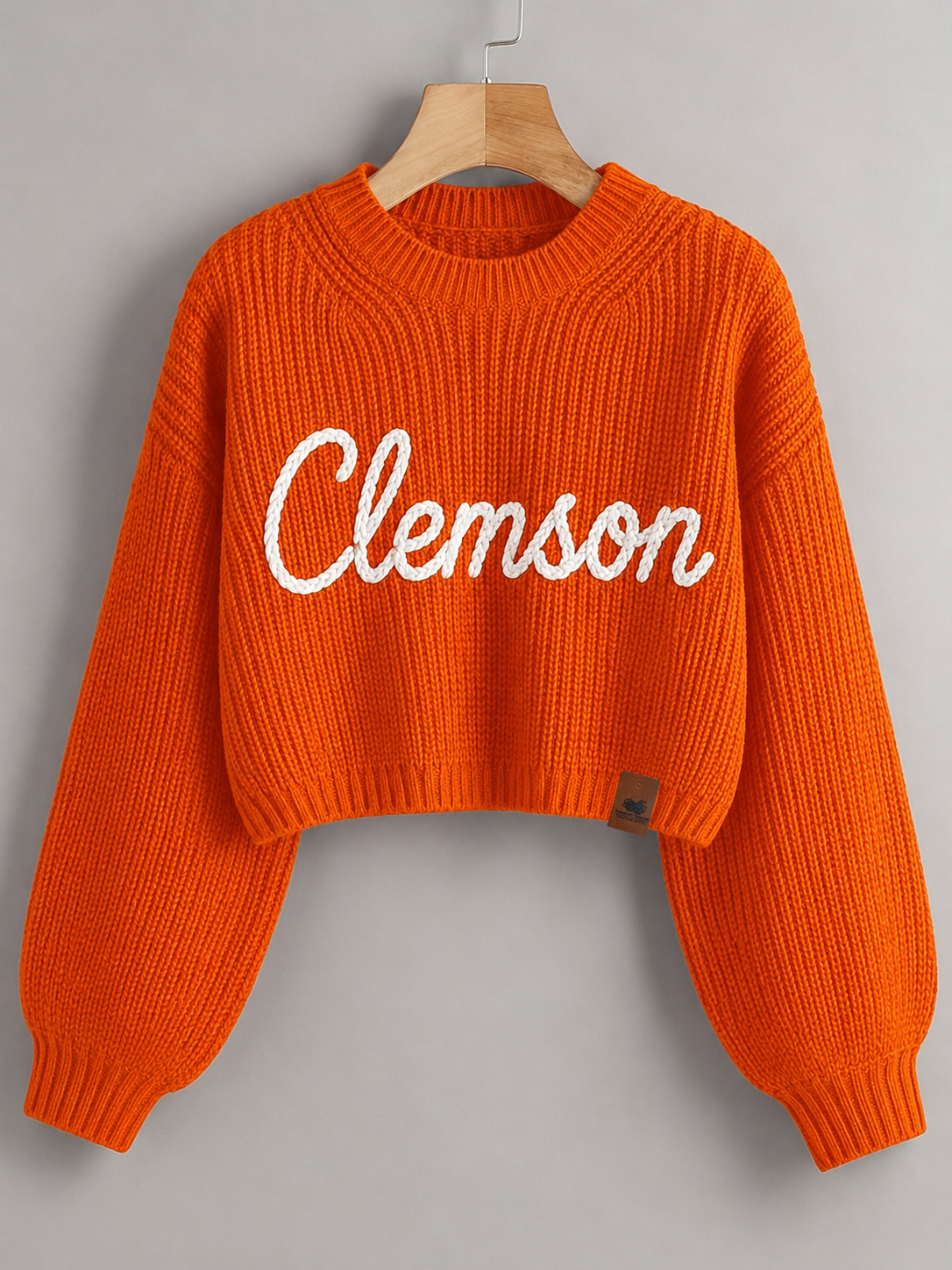 Clemson Signature Heirloom Chain Stitch Sweater