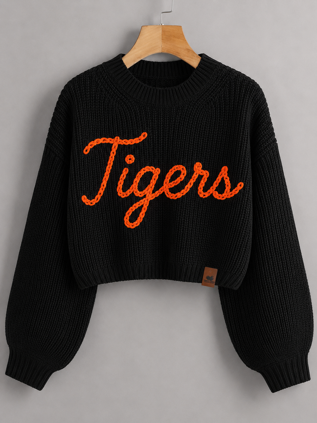 Tigers Signature Heirloom Chinky Cable Knit Mascot Sweater