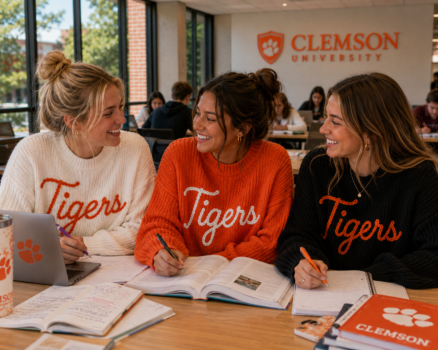 Tigers Signature Heirloom Chinky Cable Knit Mascot Sweater