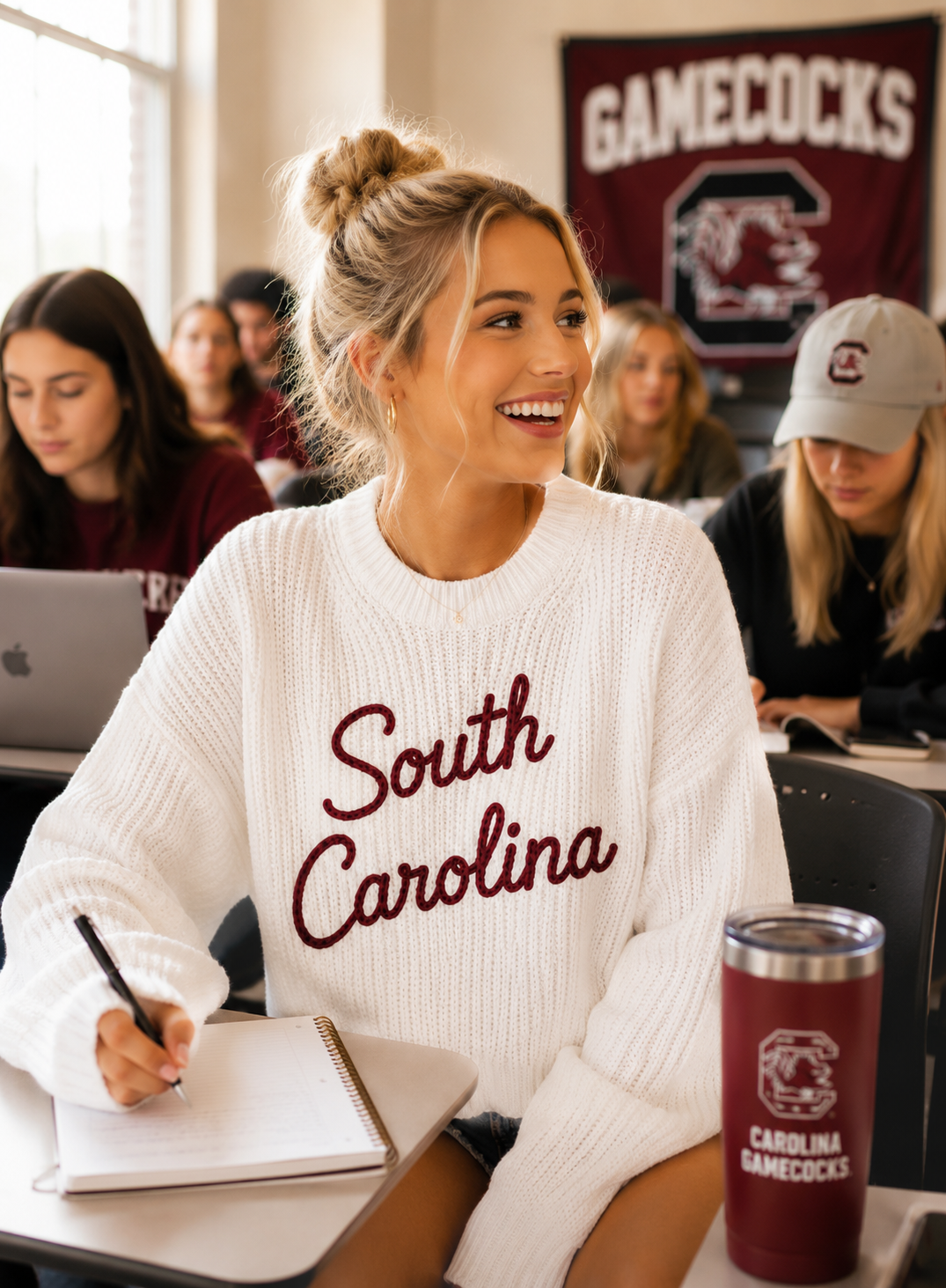 Pleasant Threads™ University of South Carolina Signature Heirloom Chain Stitch Sweater