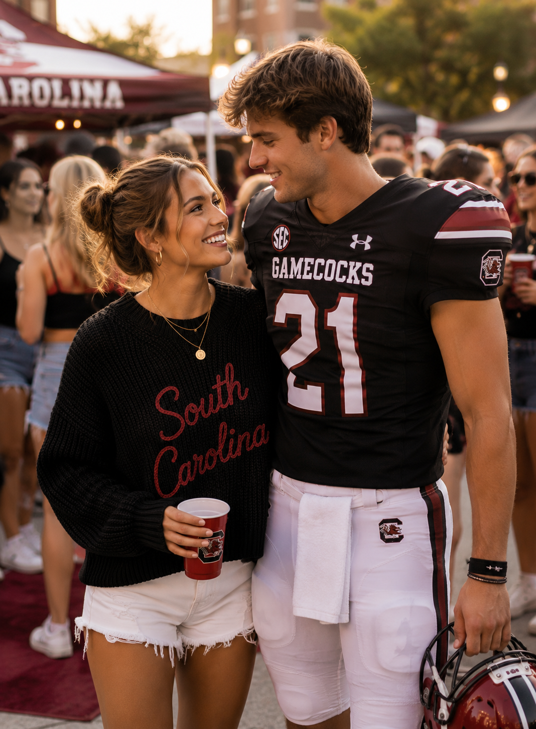 Pleasant Threads™ University of South Carolina Signature Heirloom Chain Stitch Sweater