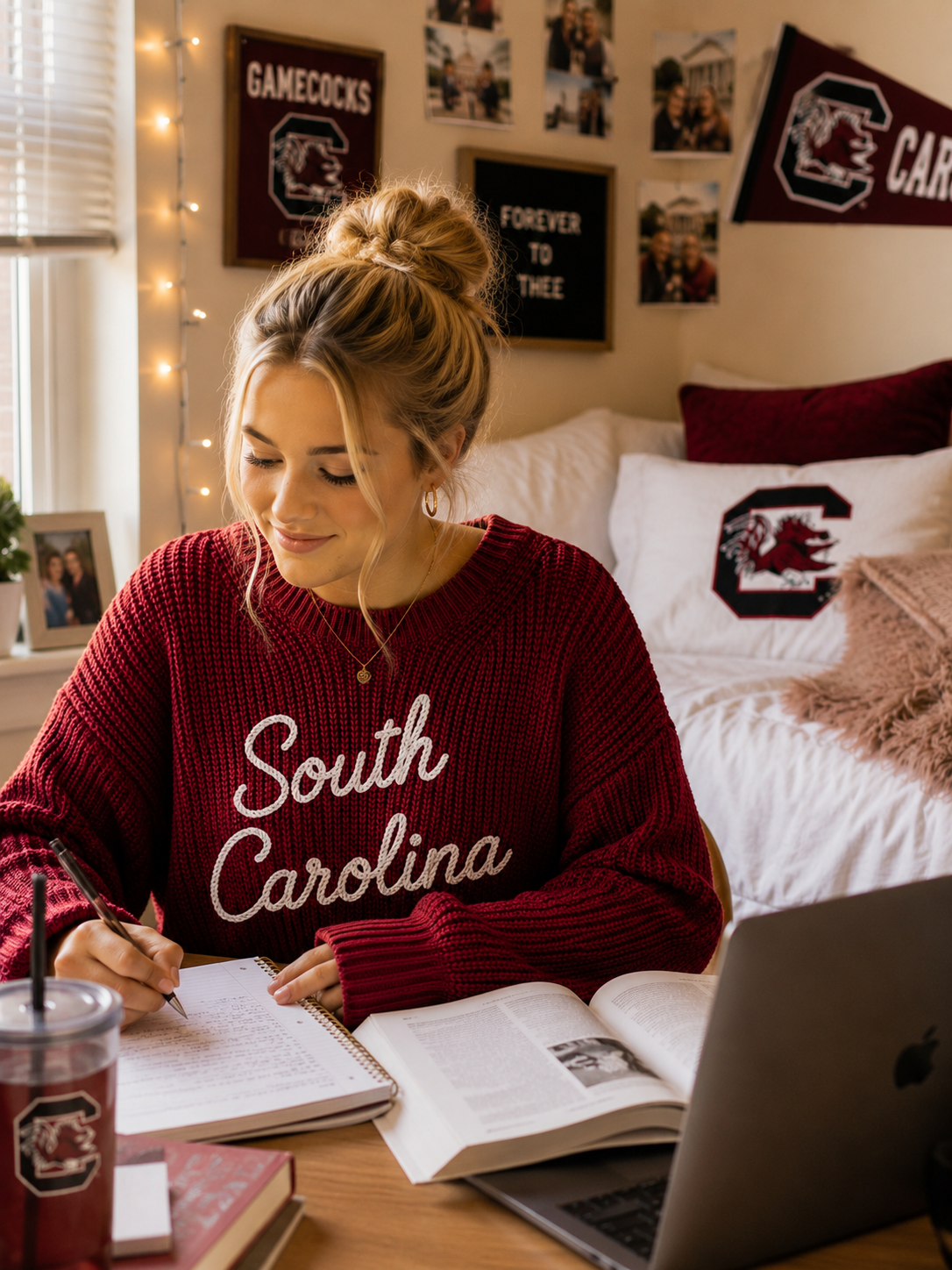 Pleasant Threads™ University of South Carolina Signature Heirloom Chain Stitch Sweater