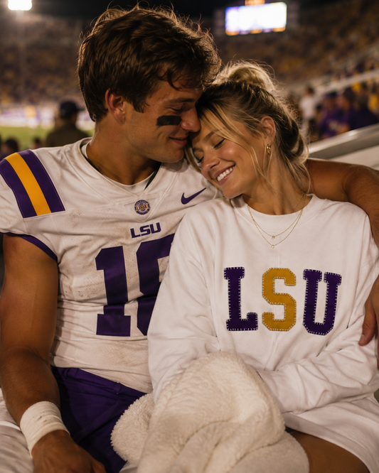 Classic LSU Blanket Heritage Oversized Sweatshirt
 💜💛🐅