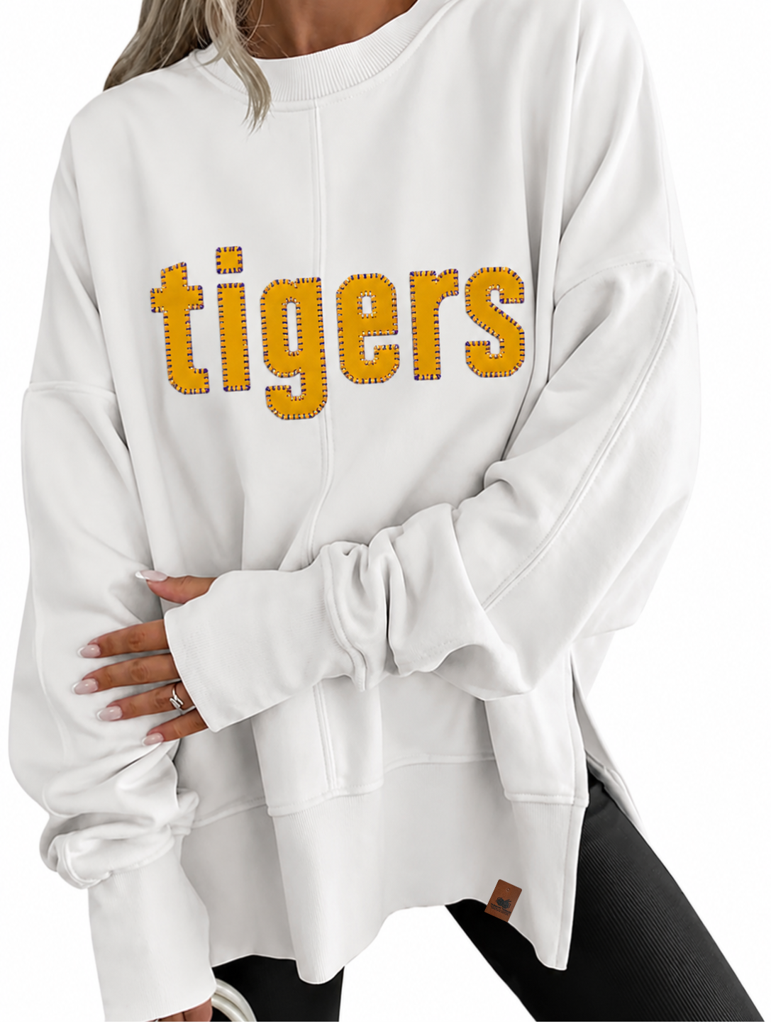 LSU Tigers Blanket Heritage Oversized Sweatshirt 💜💛🐅