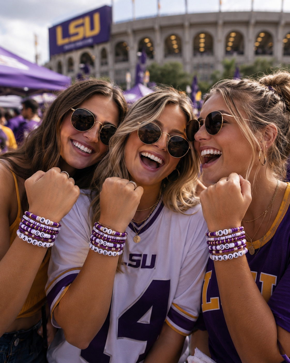 LSU Game Day Bracelet Collection💛💜🐅