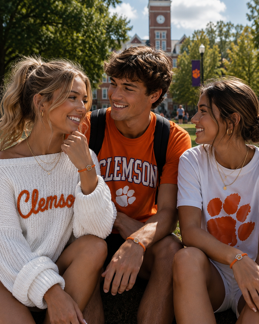 Clemson Tiger Paw™ Signature Campus Bracelet 🧡🐅