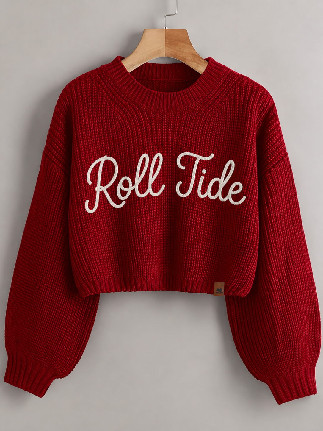 Pleasant Threads™ Roll Tide Signature Heirloom Chain Stitch Sweater