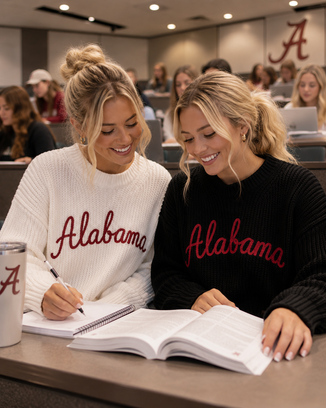 Pleasant Threads™ University of Alabama Signature Heirloom Chain Stitch Sweater