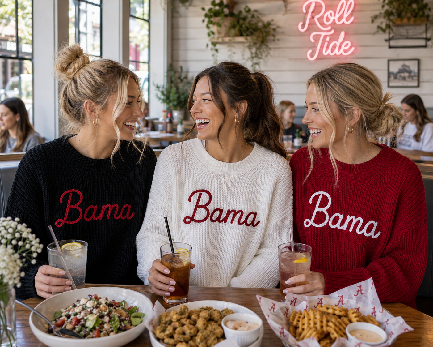 Pleasant Threads™ Bama Signature Heirloom Chain Stitch Sweater