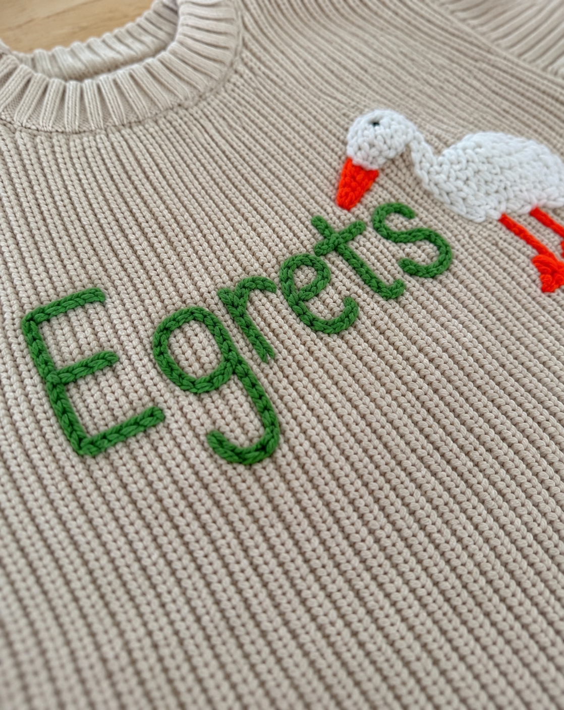 James B. Edwards School – “Egrets” Elementary Font Mascot Sweater